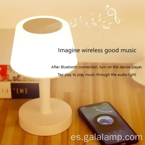 Altavoz Bluetooth colorido con control táctil y lámpara